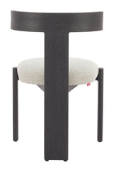 ZUO Tiana Dining Chair Black & Beige