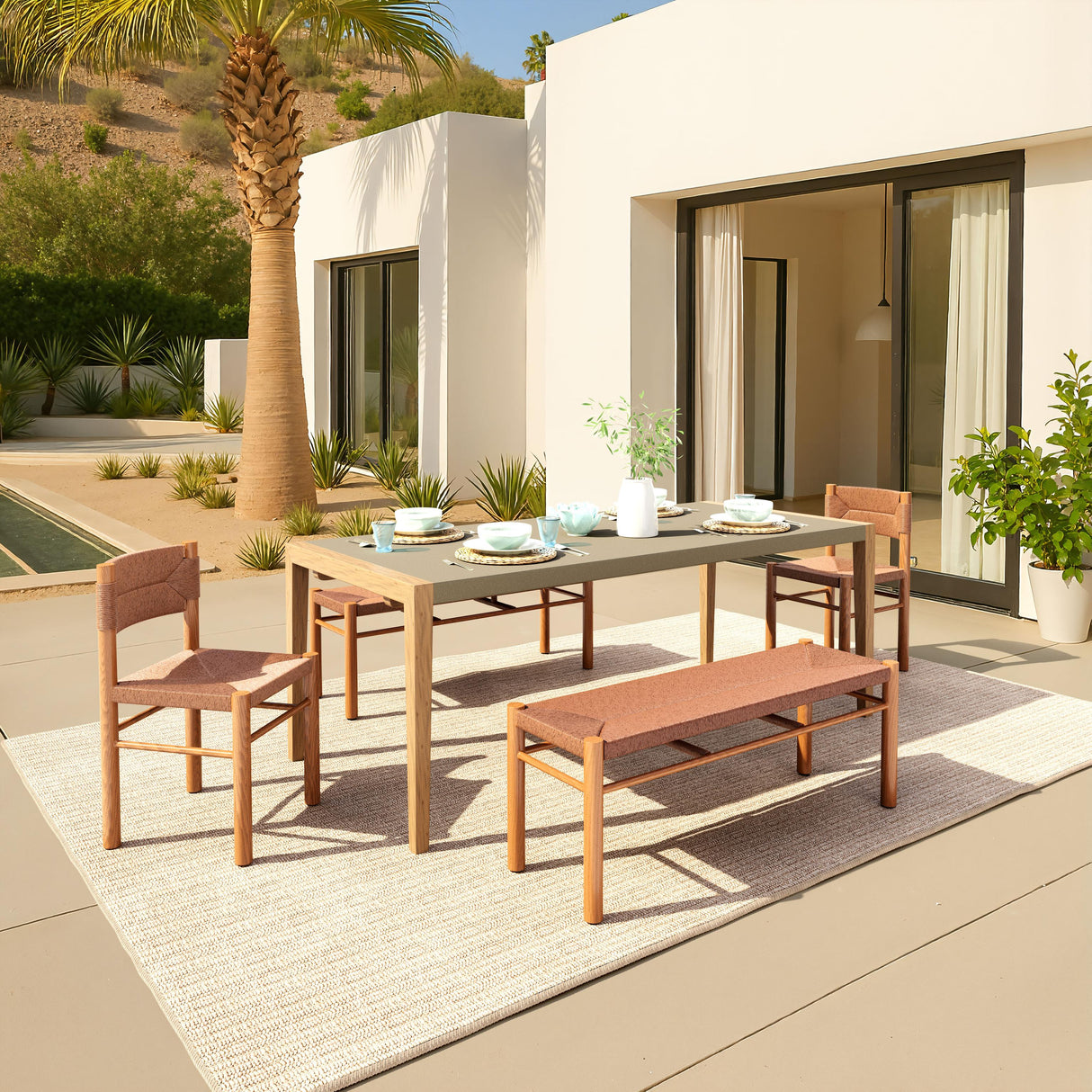 ZUO Iska Bench Natural