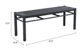 ZUO Iska Bench Black
