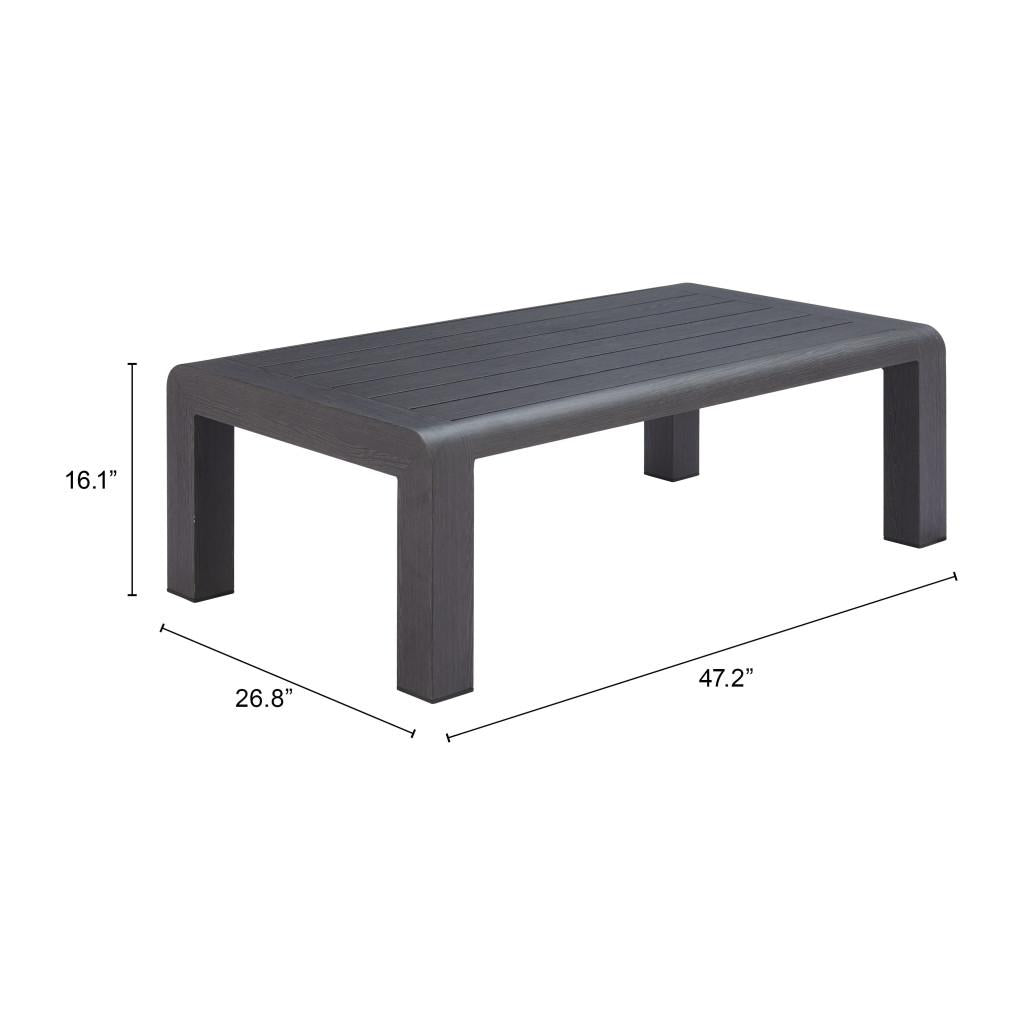 ZUO Rolig Coffee Table Black