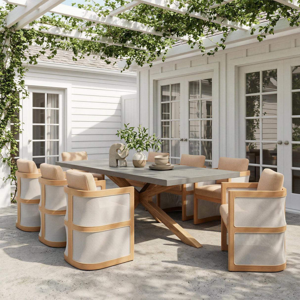 ZUO Suan Rectangular Dining Table Gray