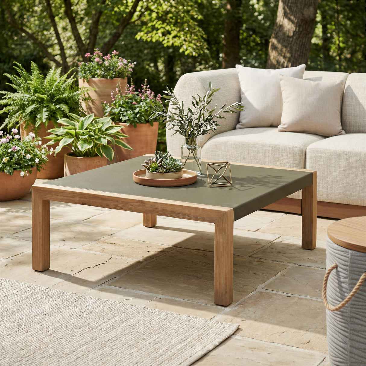 ZUO Teras Coffee Table Gray