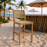 ZUO Corde Barstool Beige