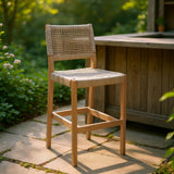 ZUO Corde Barstool Beige