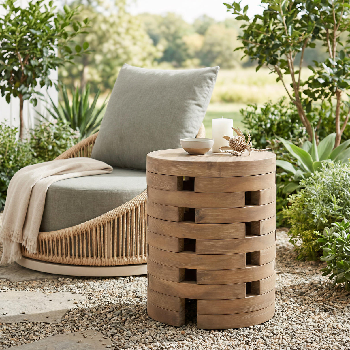 ZUO Mado Side Table Natural
