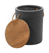 ZUO Beban Side Table Natural & Black