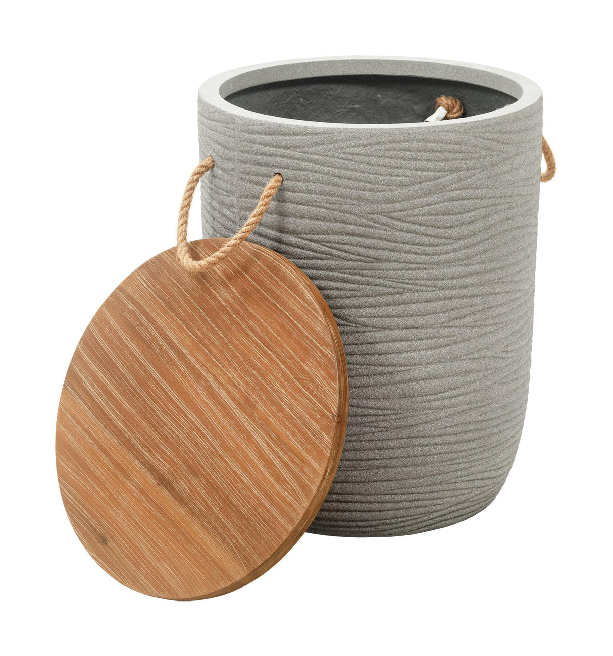 ZUO Biban Side Table Natural & Gray