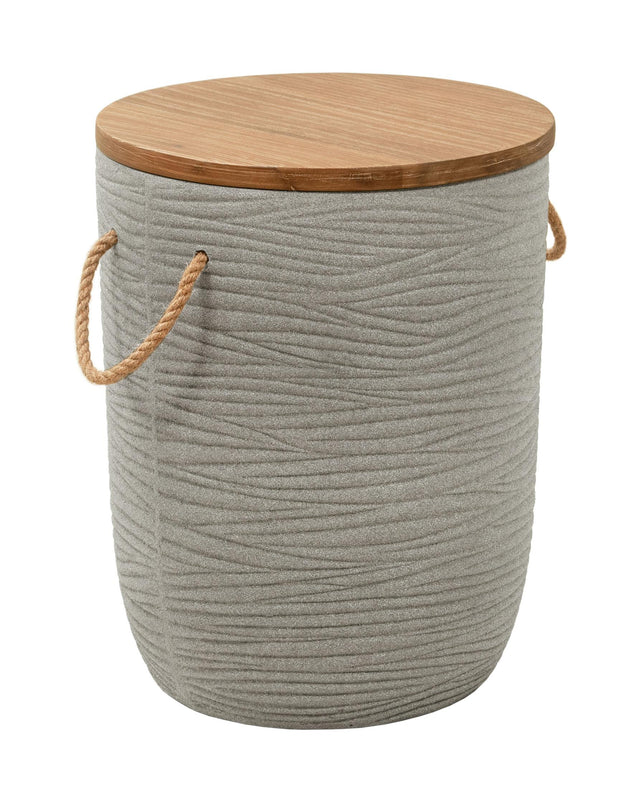 ZUO Biban Side Table Natural & Gray