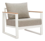 ZUO Welt Armchair Taupe & White