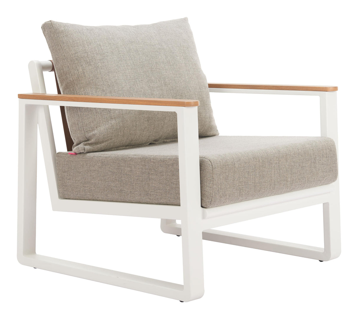 ZUO Welt Armchair Taupe & White