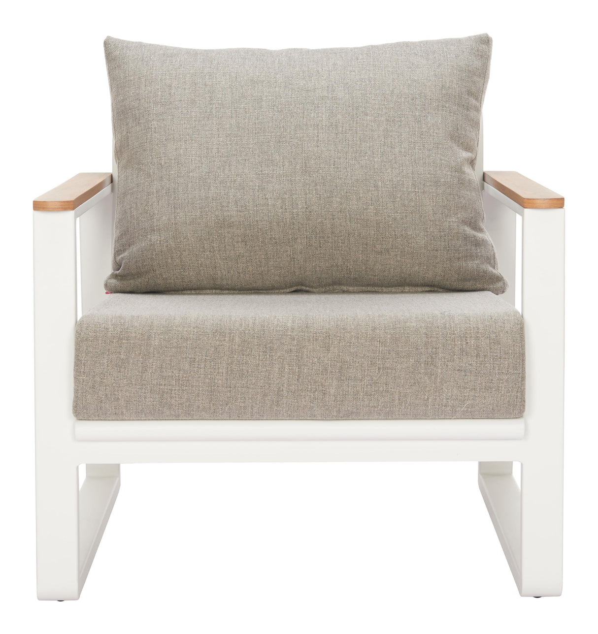 ZUO Welt Armchair Taupe & White