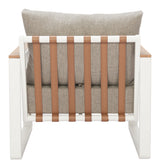 ZUO Welt Armchair Taupe & White