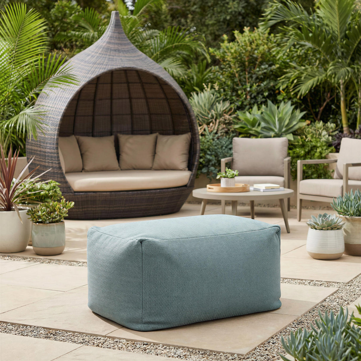ZUO Aroz Ottoman Green