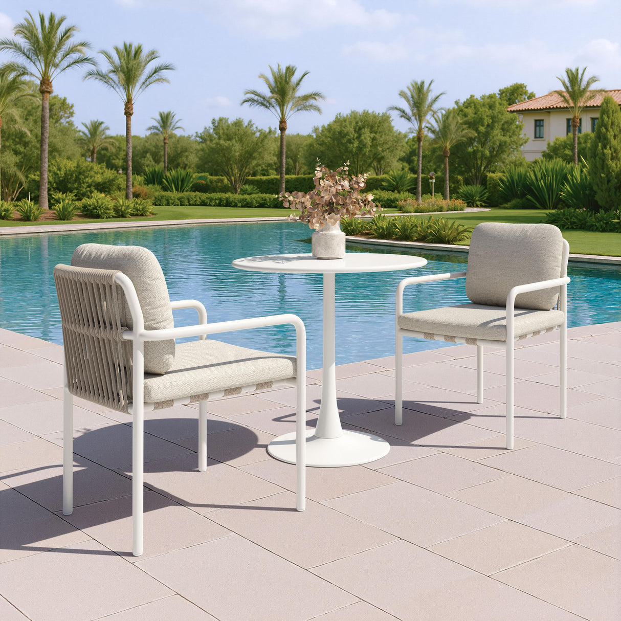 ZUO Aite Dining Chair (Set of 2) Beige