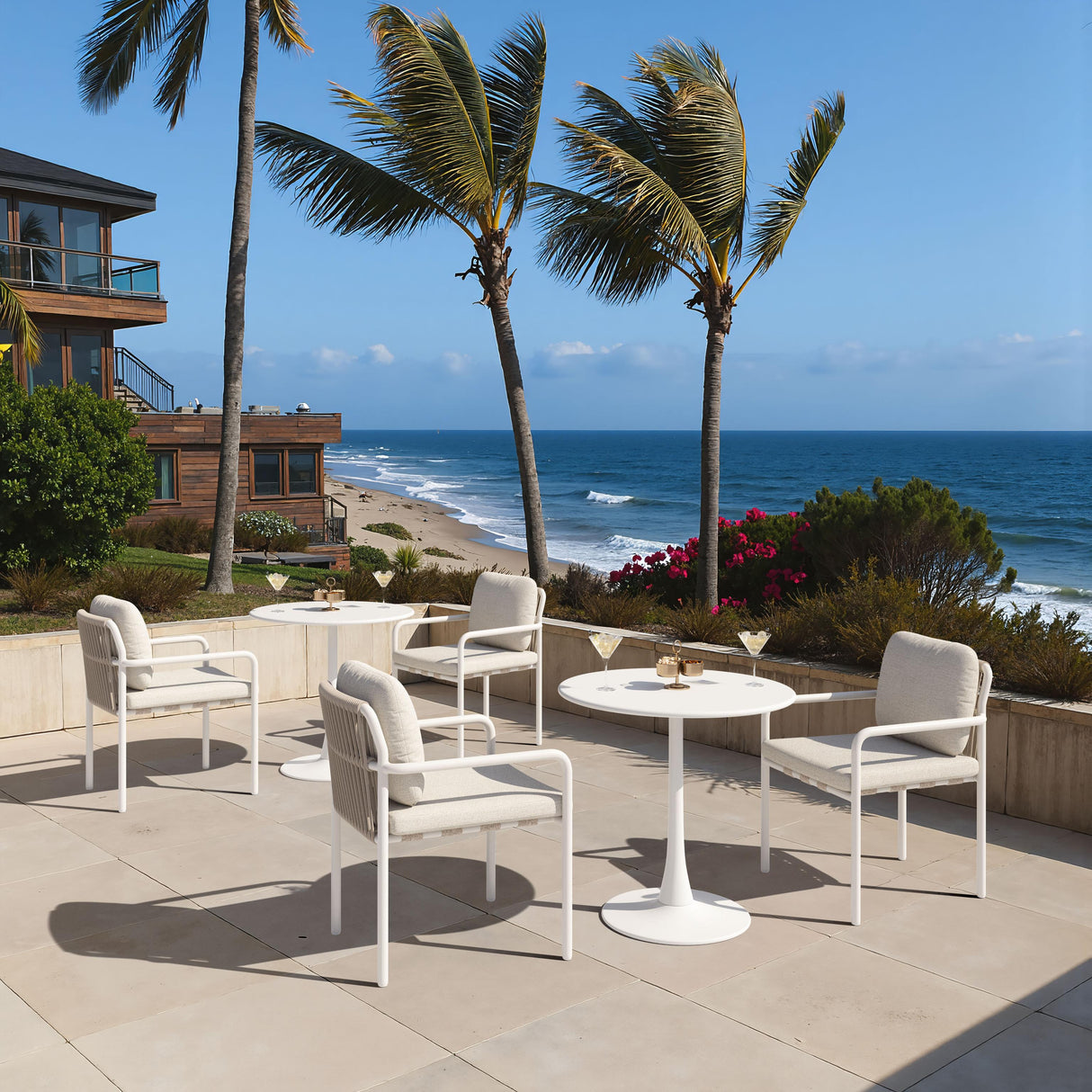 ZUO Aite Dining Chair (Set of 2) Beige