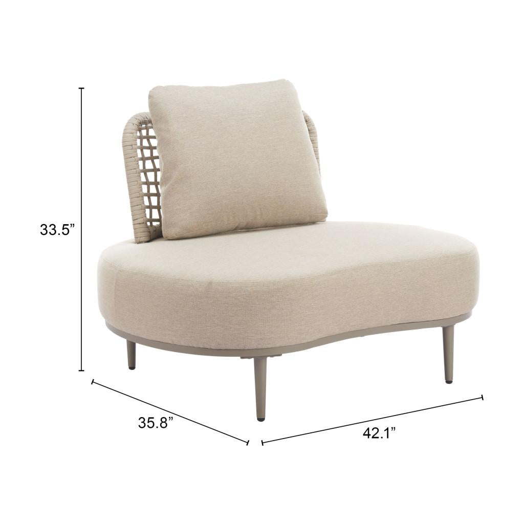ZUO Ruhe Accent Chair Beige
