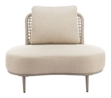 ZUO Ruhe Accent Chair Beige