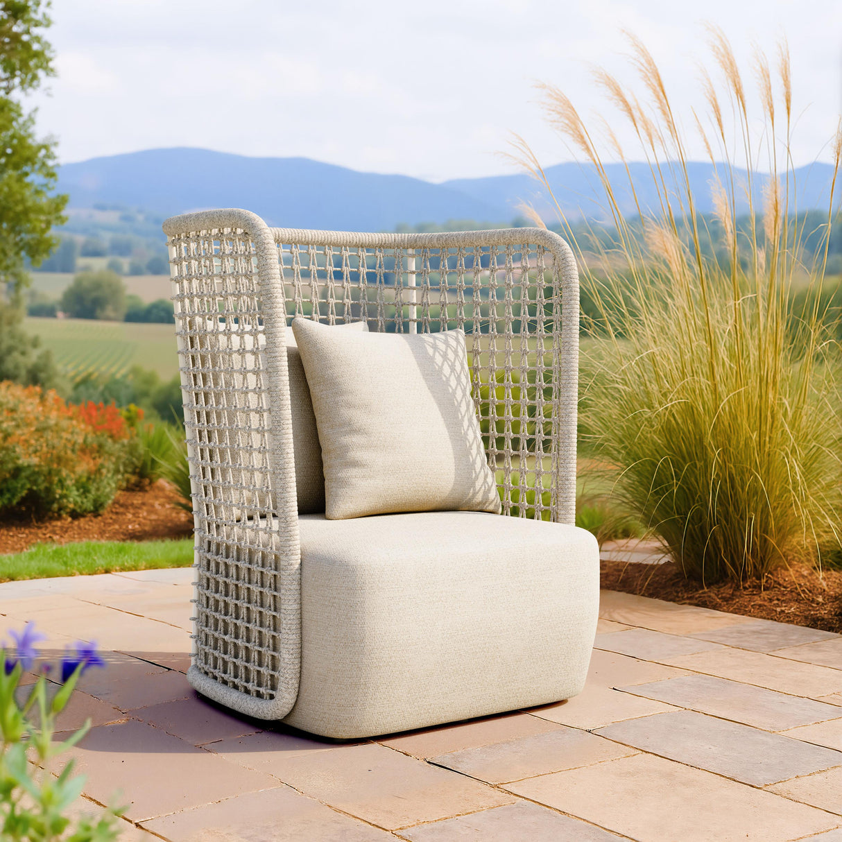ZUO Hudu Accent Chair Beige