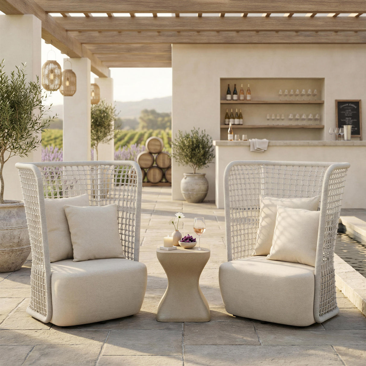 ZUO Hudu Accent Chair Beige