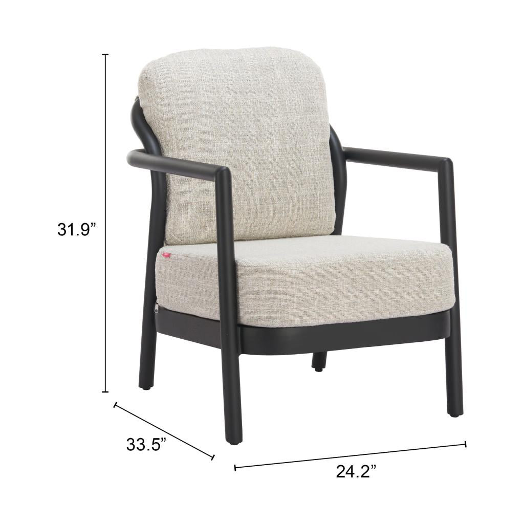 ZUO Rein Accent Chair Beige