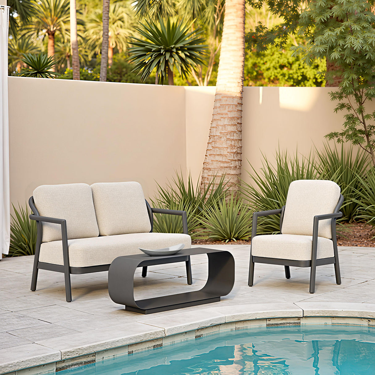 ZUO Rein Loveseat Beige