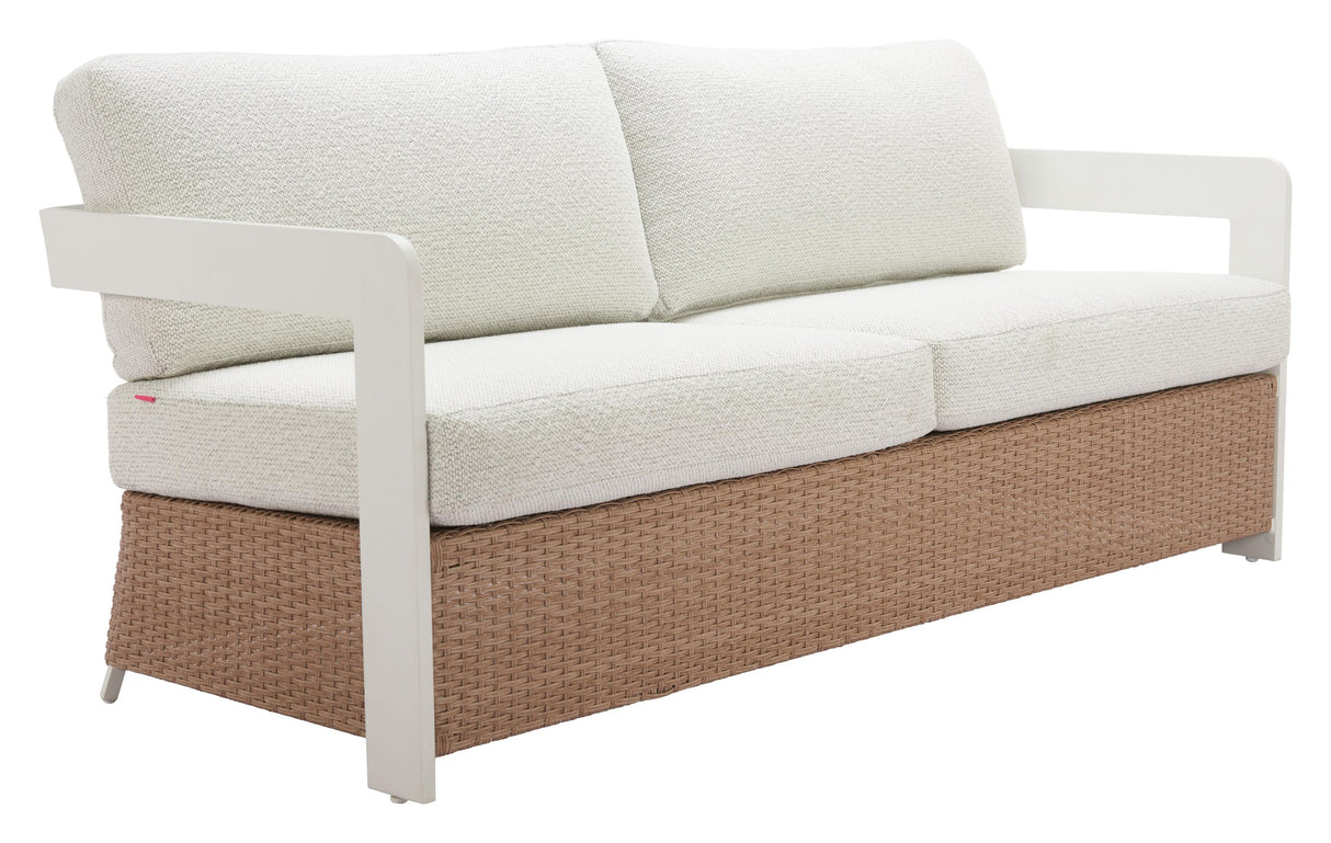 ZUO Gelo Sofa White & Brown