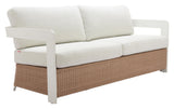 ZUO Gelo Sofa White & Brown