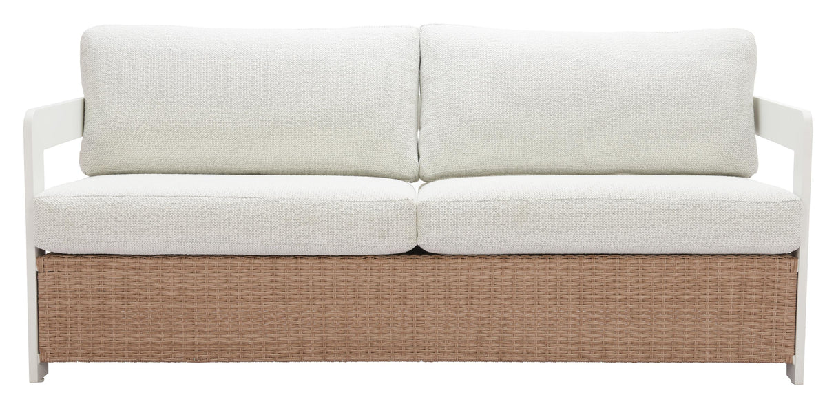 ZUO Gelo Sofa White & Brown