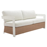 ZUO Gelo Sofa White & Brown