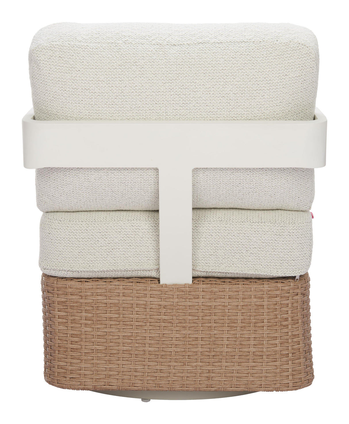 ZUO Gelo Swivel Chair White & Brown