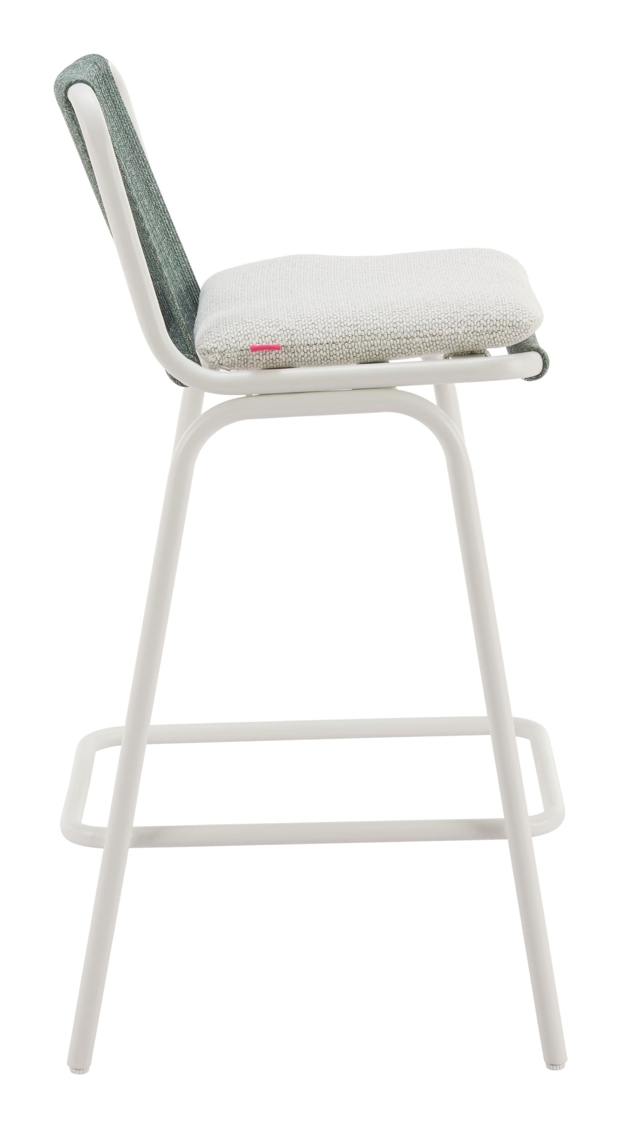 ZUO Luft Barstool (Set of 2) White & Green