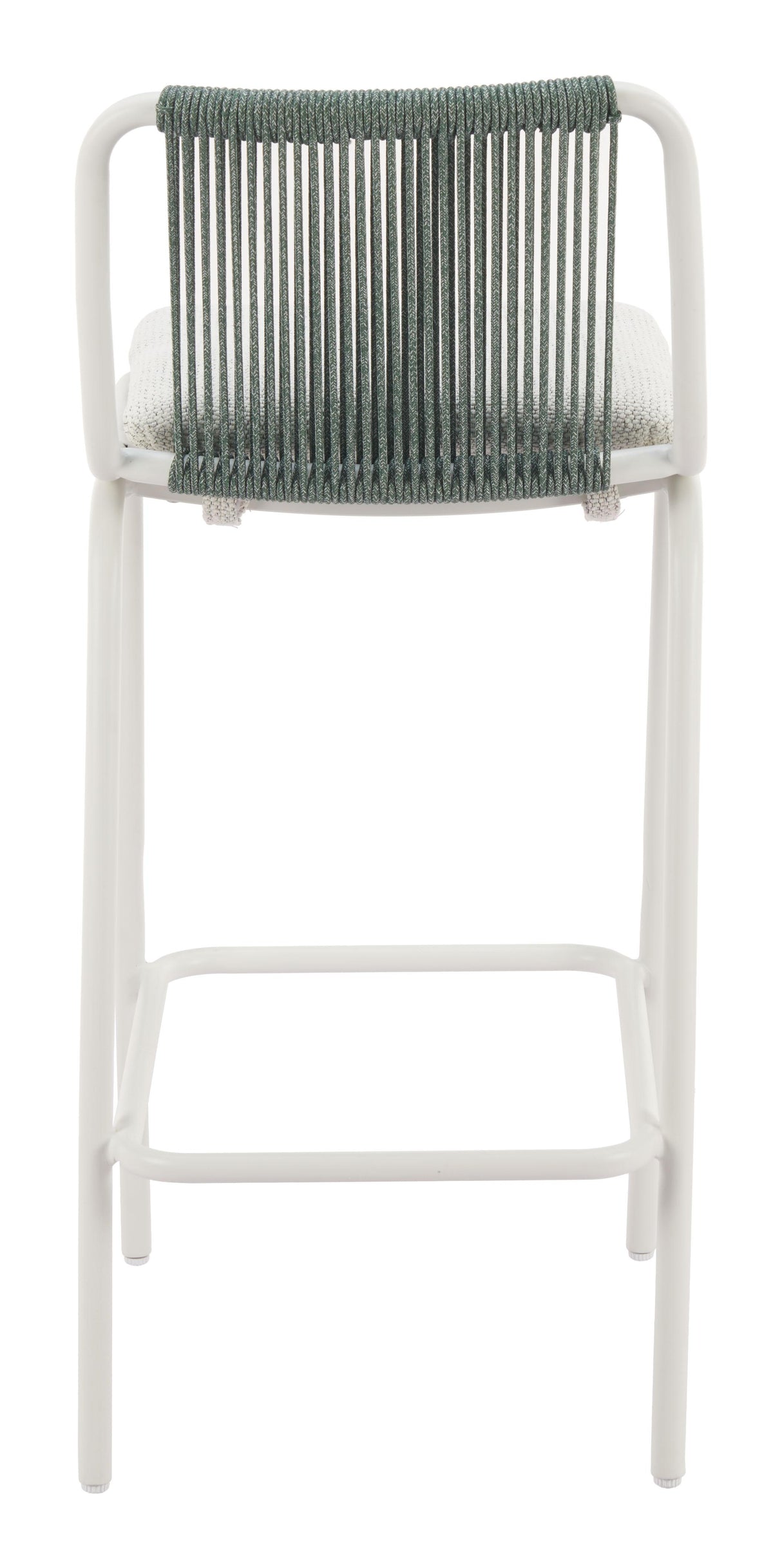 ZUO Luft Barstool (Set of 2) White & Green