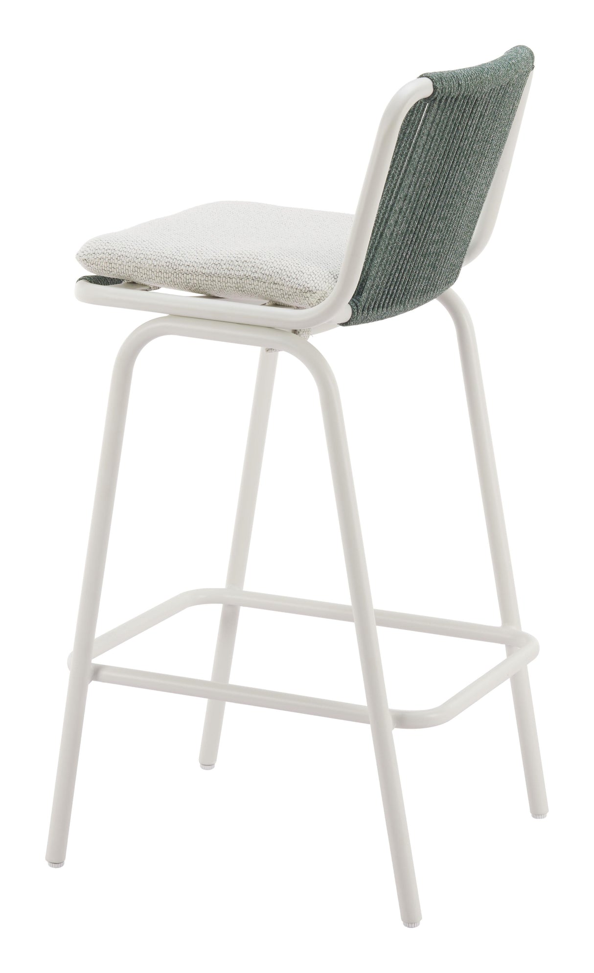 ZUO Luft Barstool (Set of 2) White & Green