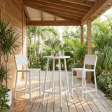ZUO Kayu Barstool White