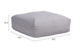 ZUO Luanda Ottoman Gray