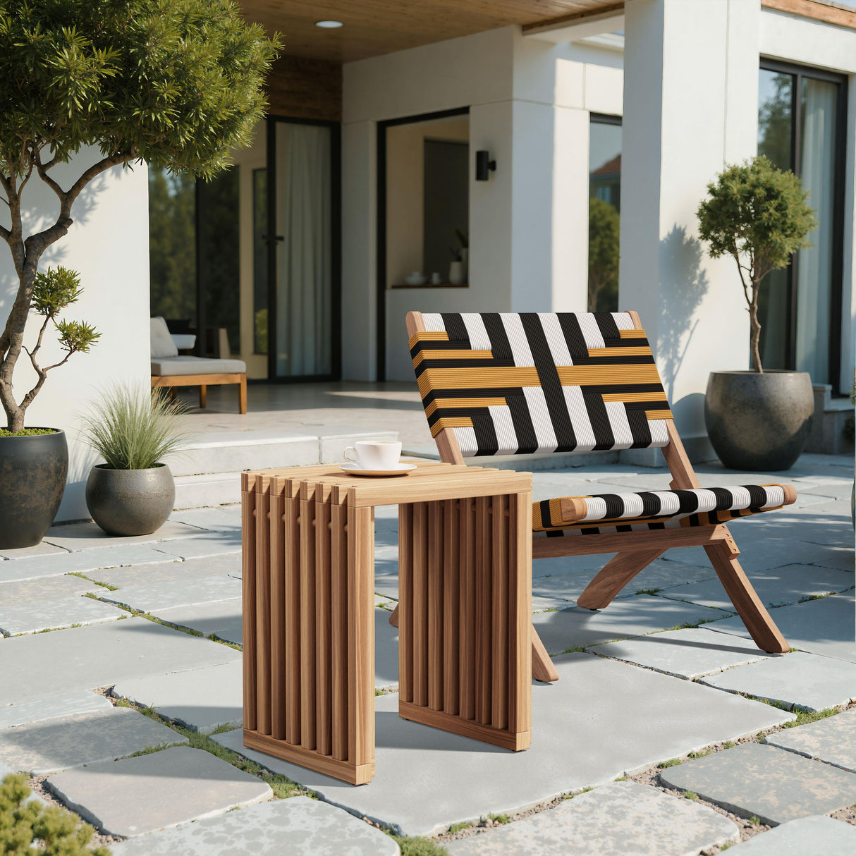 ZUO Riviera Extendable Stool (Set of 2) Natural