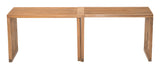 ZUO Riviera Extendable Bench (Set of 2) Natural