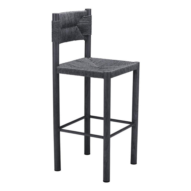 ZUO Iska Barstool (Set of 2) Black