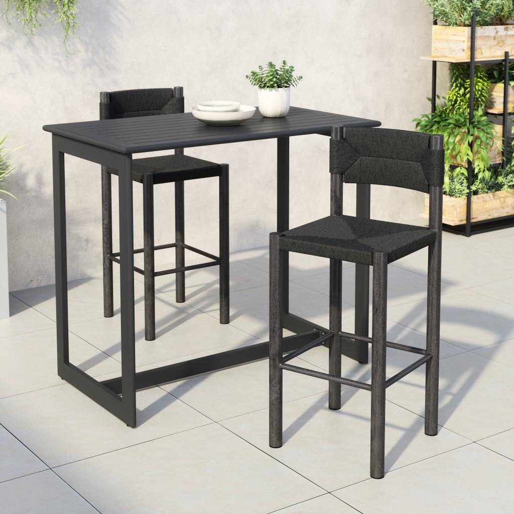 ZUO Iska Barstool (Set of 2) Black