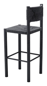 ZUO Iska Barstool (Set of 2) Black