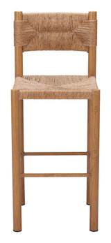 ZUO Iska Barstool (Set of 2) Natural