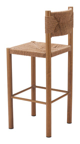 ZUO Iska Barstool (Set of 2) Natural