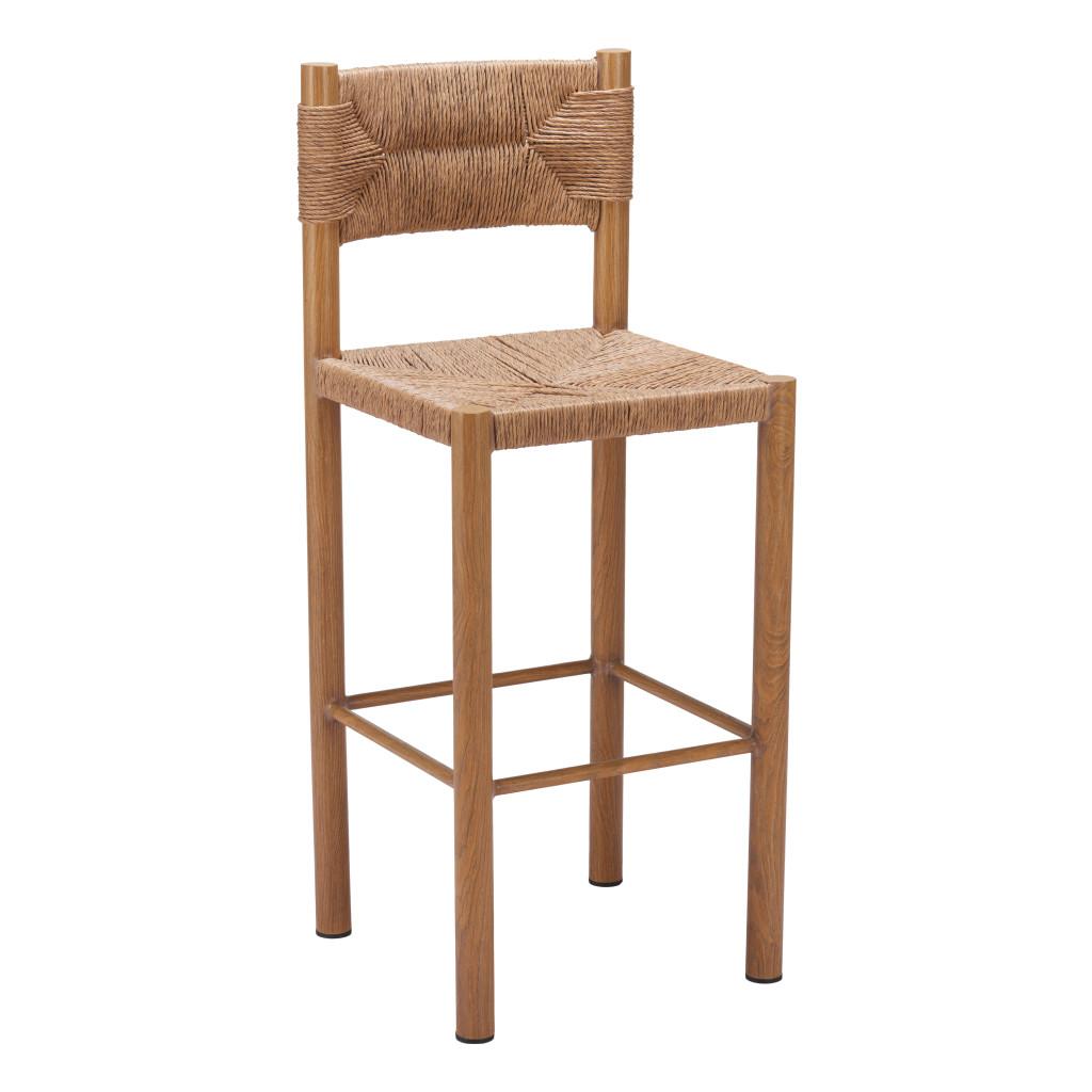 ZUO Iska Barstool (Set of 2) Natural