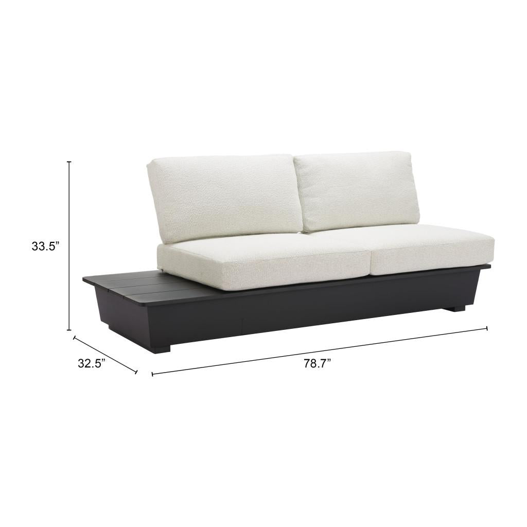 ZUO Tien LHF Loveseat Beige