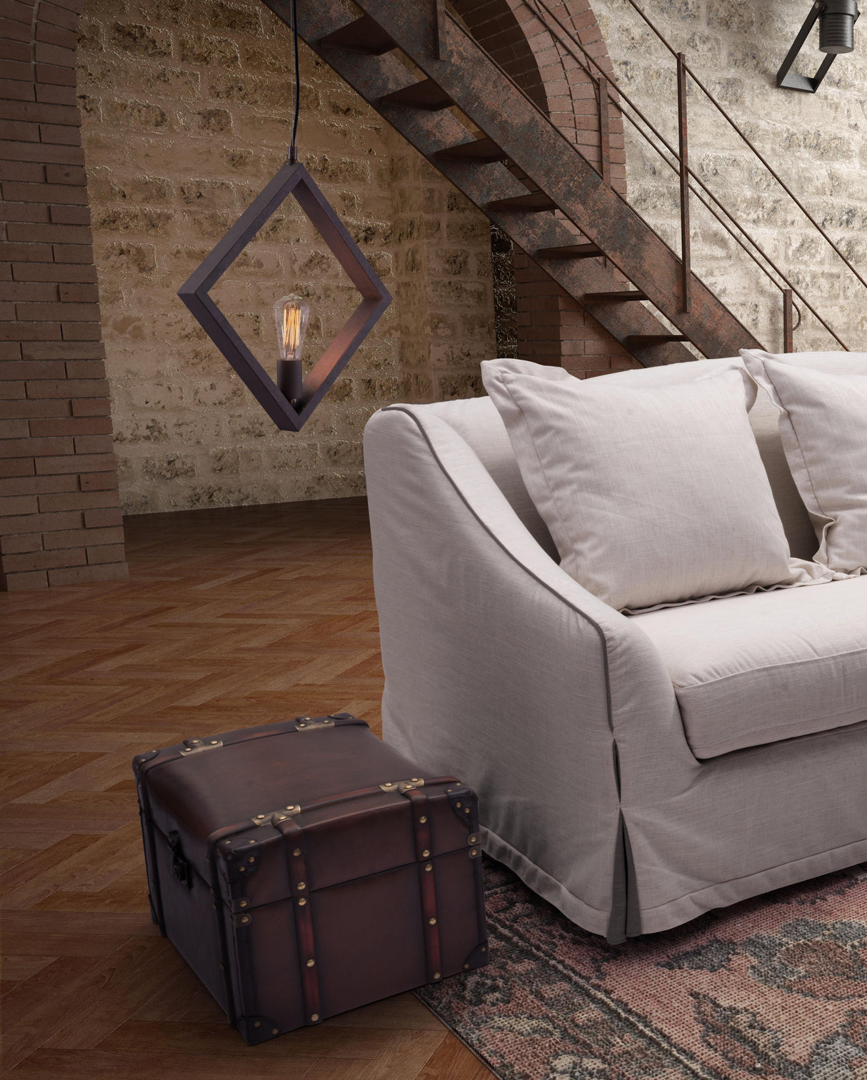 ZUO Rotorura Ceiling Lamp Rust