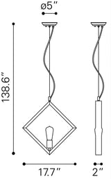 ZUO Rotorura Ceiling Lamp Rust
