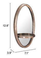 ZUO Ogee Mirror Antique Bronze