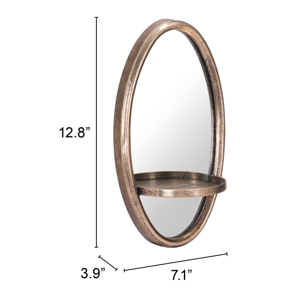 ZUO Ogee Mirror Antique Bronze
