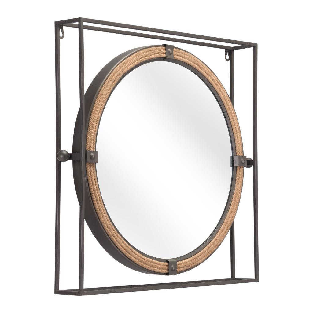 ZUO Capell Mirror Antique Gray