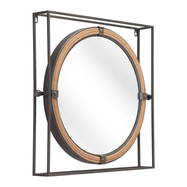 ZUO Capell Mirror Antique Gray